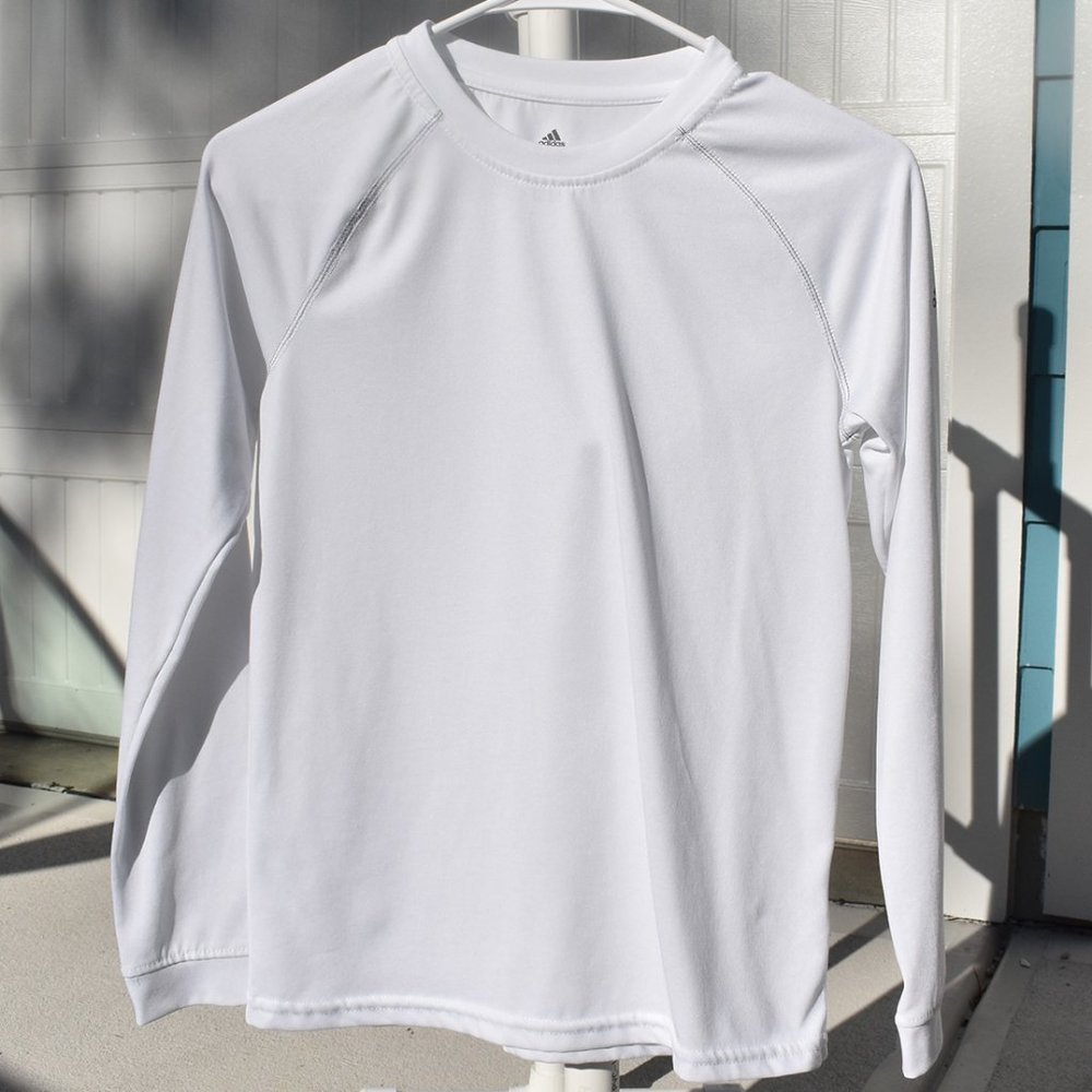 Adidas Youth Long Sleeve Climalite Shirt - Size M